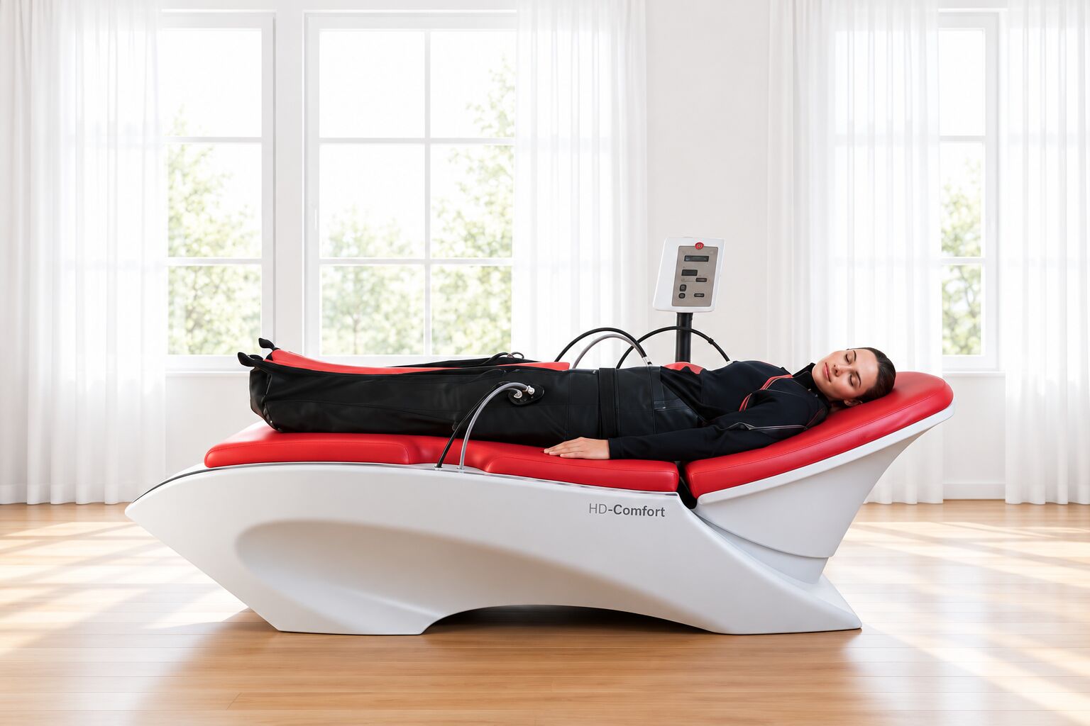 Hypoxi-Liege mit Hypoxi-Anzug